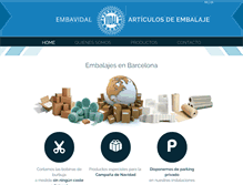 Tablet Screenshot of embalajesvidal.com